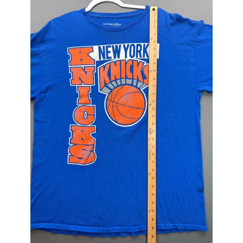 NBA New York Knicks Hardwood Classics Long Sleeve Shirt Blue | Men's XL - Picture 9 of 12